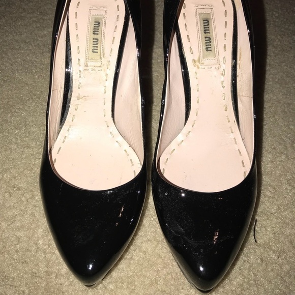 Miu Miu Shoes - Miu Miu Black Patent leather pumps size 38